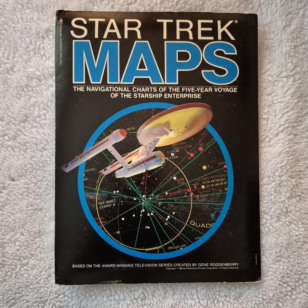 80's Star Trek Maps Book Original Retro
